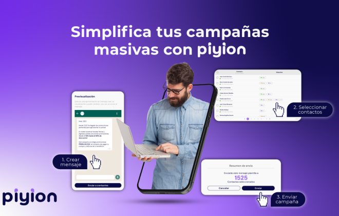 Simplifica tus campañas masivas con Piyion