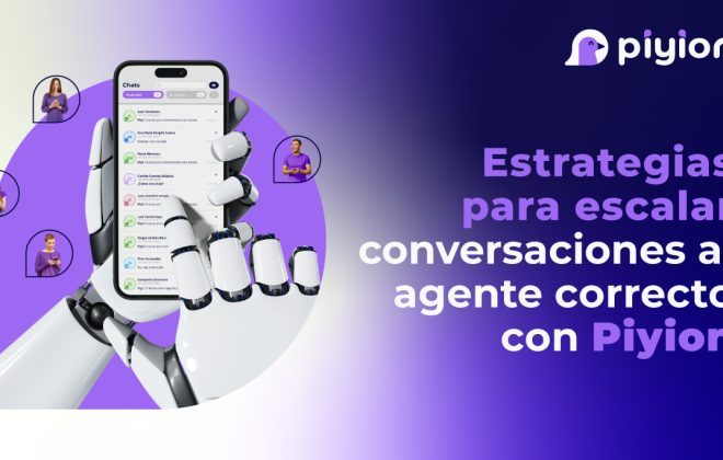 Estrategias para escalar conversaciones al agente correcto con Piyion