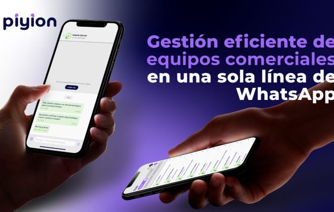 Gestión eficiente de equipos comerciales en una sola línea de WhatsApp