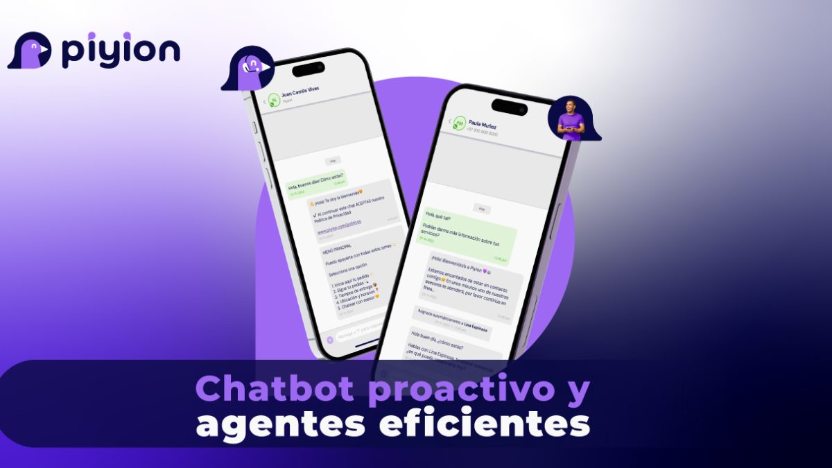 Chatbot proactivo y agentes eficientes